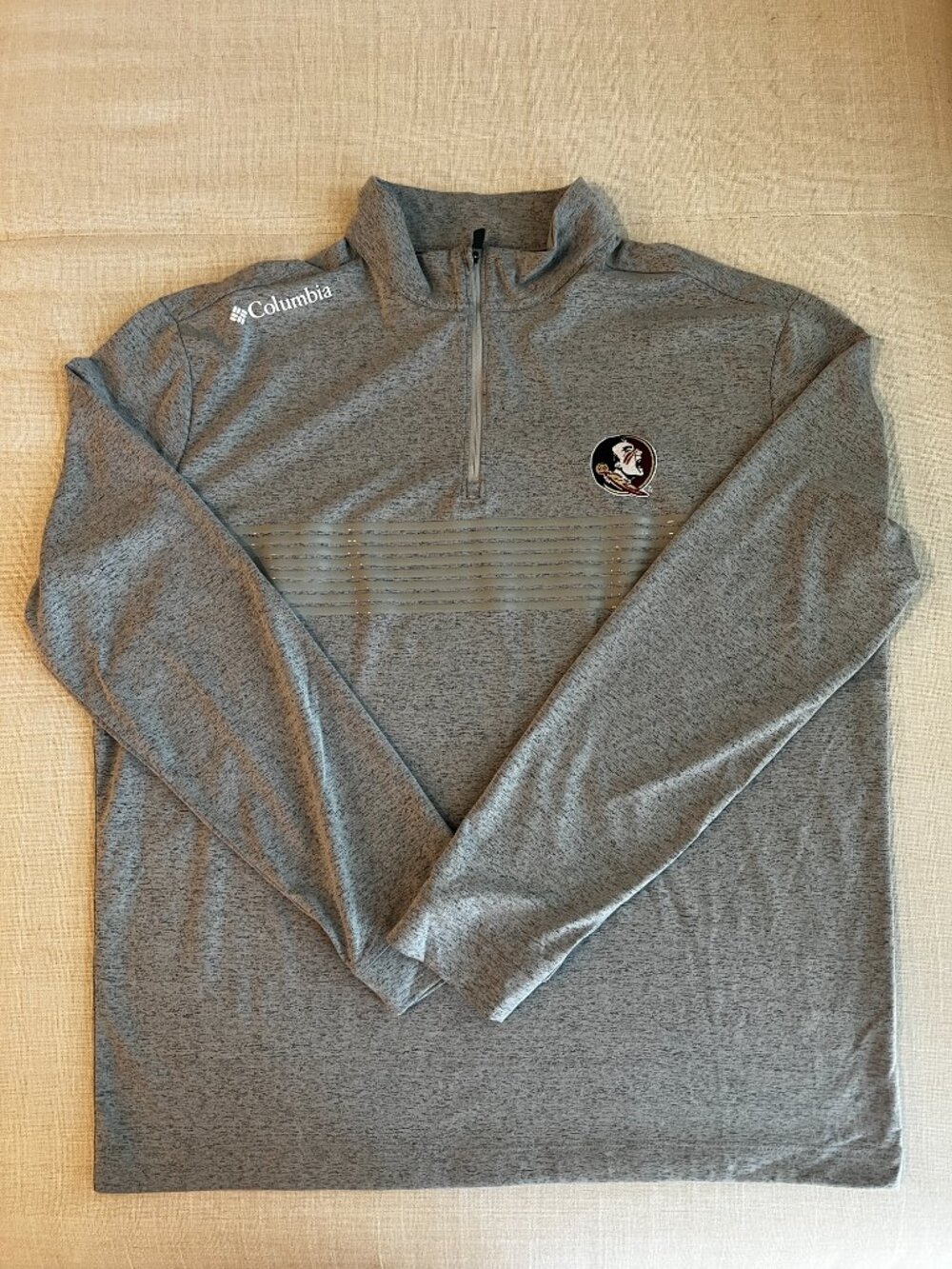 Columbia Golf Florida State Three-Quarter Zip - Gray